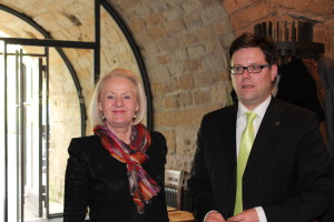 ©SLfG Staatsministerin Christine Clauß und der Präsident der SLfG, Lars Rohwer