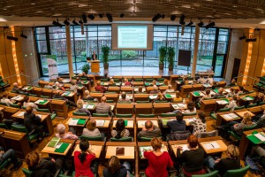 Interdisziplinäre Fachtagung „Gesund im Alter“ der Sächsischen Landesvereinigung für Gesundheitsförderung unter der Überschrift „Selbstbestimmt oder doch fremdbestimmt?“ zur Gesundheit, soziale Lage und Teilhabe älterer Menschen am 18. November 2016 bei der Sächsischen Landesärztekammer in Dresden. Foto: André Wirsig für die Sächsische Landesvereinigung für Gesundheitsförderung