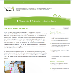 Screen Projektwebsite©Stress-Rekord Screen Projektwebsite©Stress-Rekord