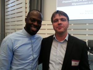 Hans Sarpei mit Stephan Koesling©SLfG Hans Sarpei mit Stephan Koesling©SLfG