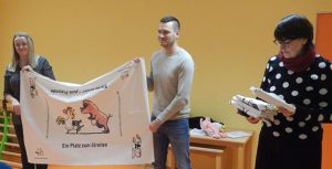 Der neue Streitteppich für das Kinderhaus ©SLfG Der neue Streitteppich für das Kinderhaus ©SLfG