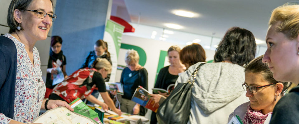 SLfG-Infostand zur Fachtagung Kinder-Garten©André Wirsig im Auftrag der SLfG