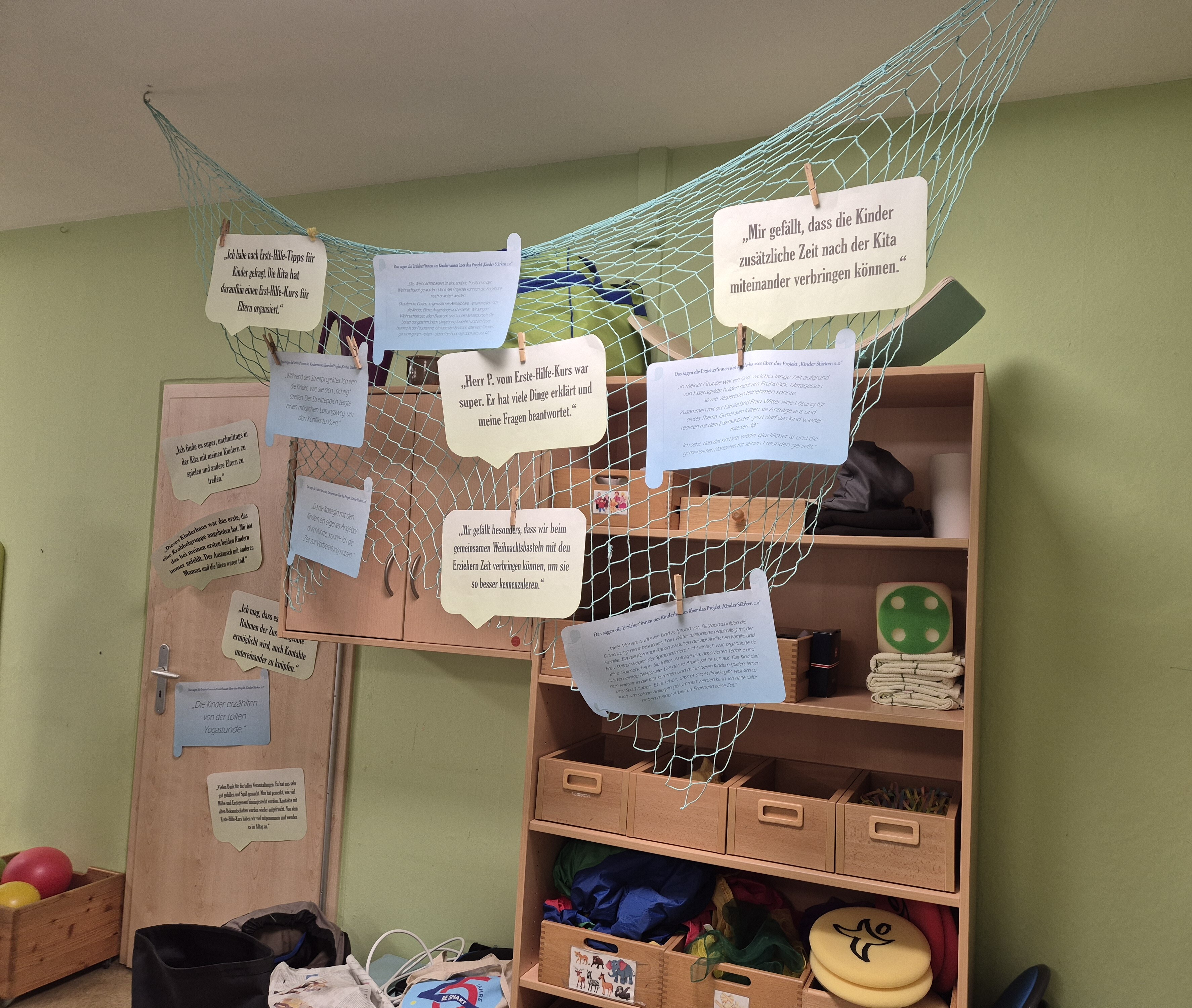 Impressionen von einer Umfrage unter Eltern, Kindern und pädagogischen Fachkräften zu Familien Stärken I Familien im Fokus in Kamenz: was bleibt in Erinnerung © SLfG